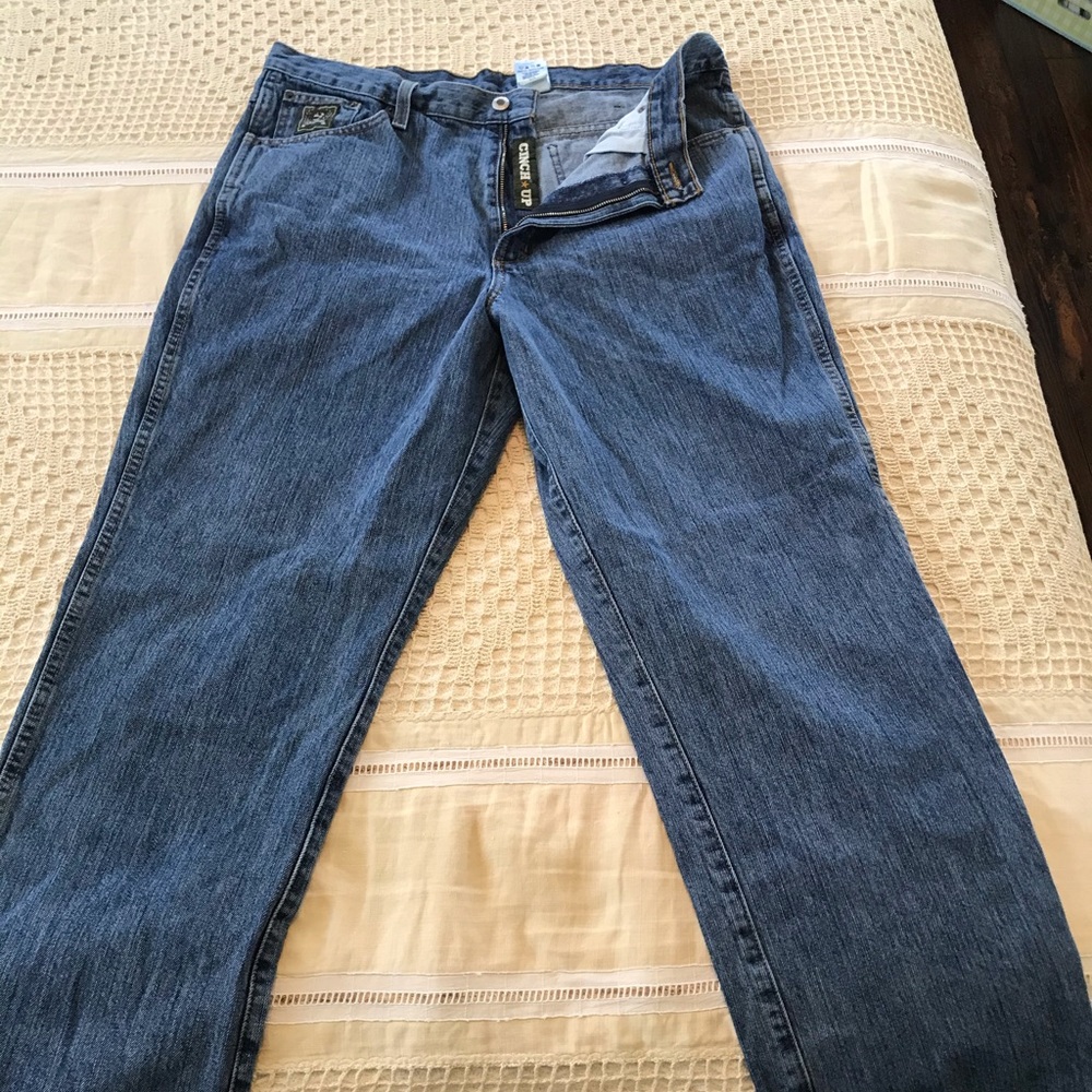 Men’s Cinch Up faded jeans 36x30
